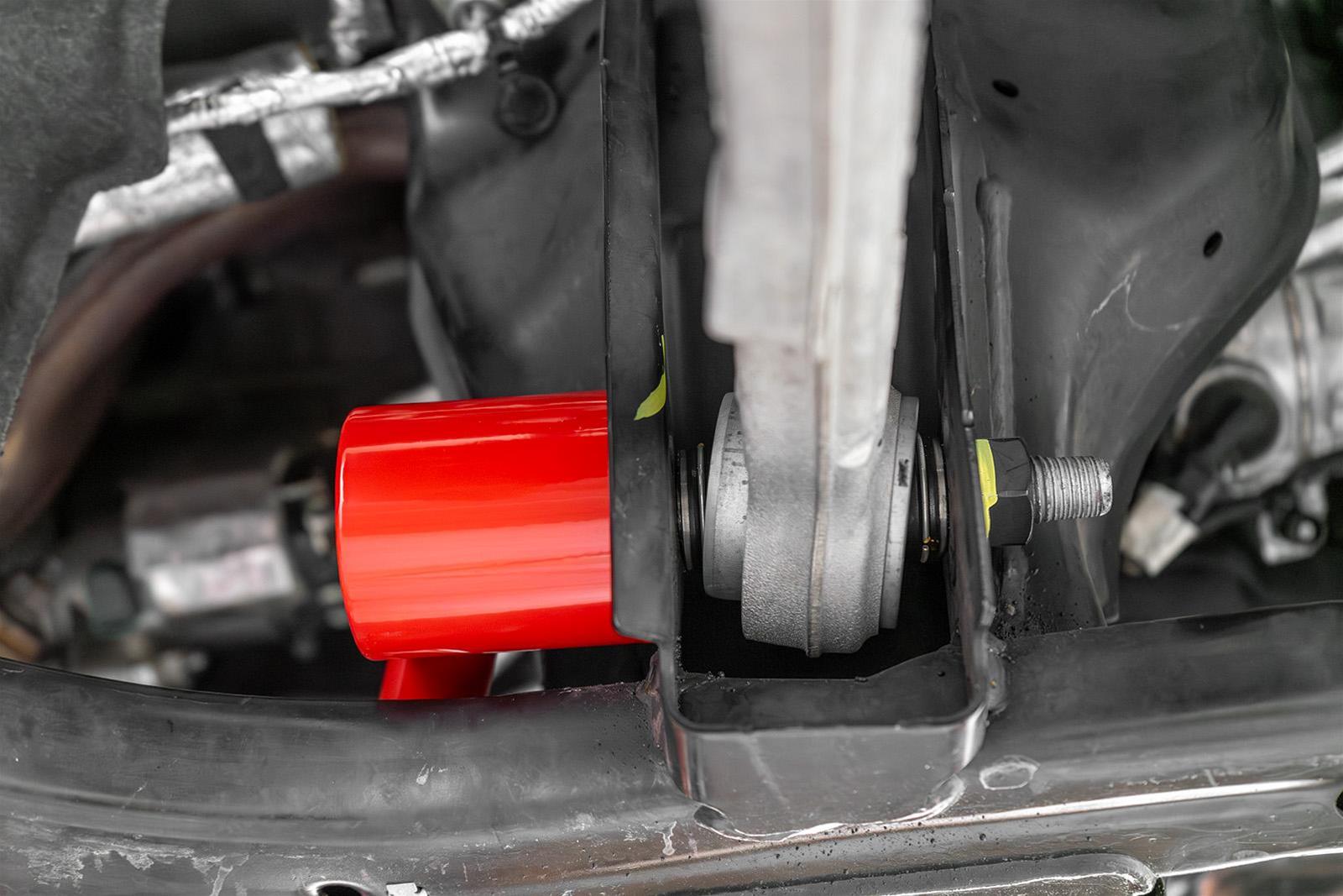 BMR 24-25 Ford Mustang S650 Chassis Brace Front Subframe 4-point - Black Hammertone thumbnail 6