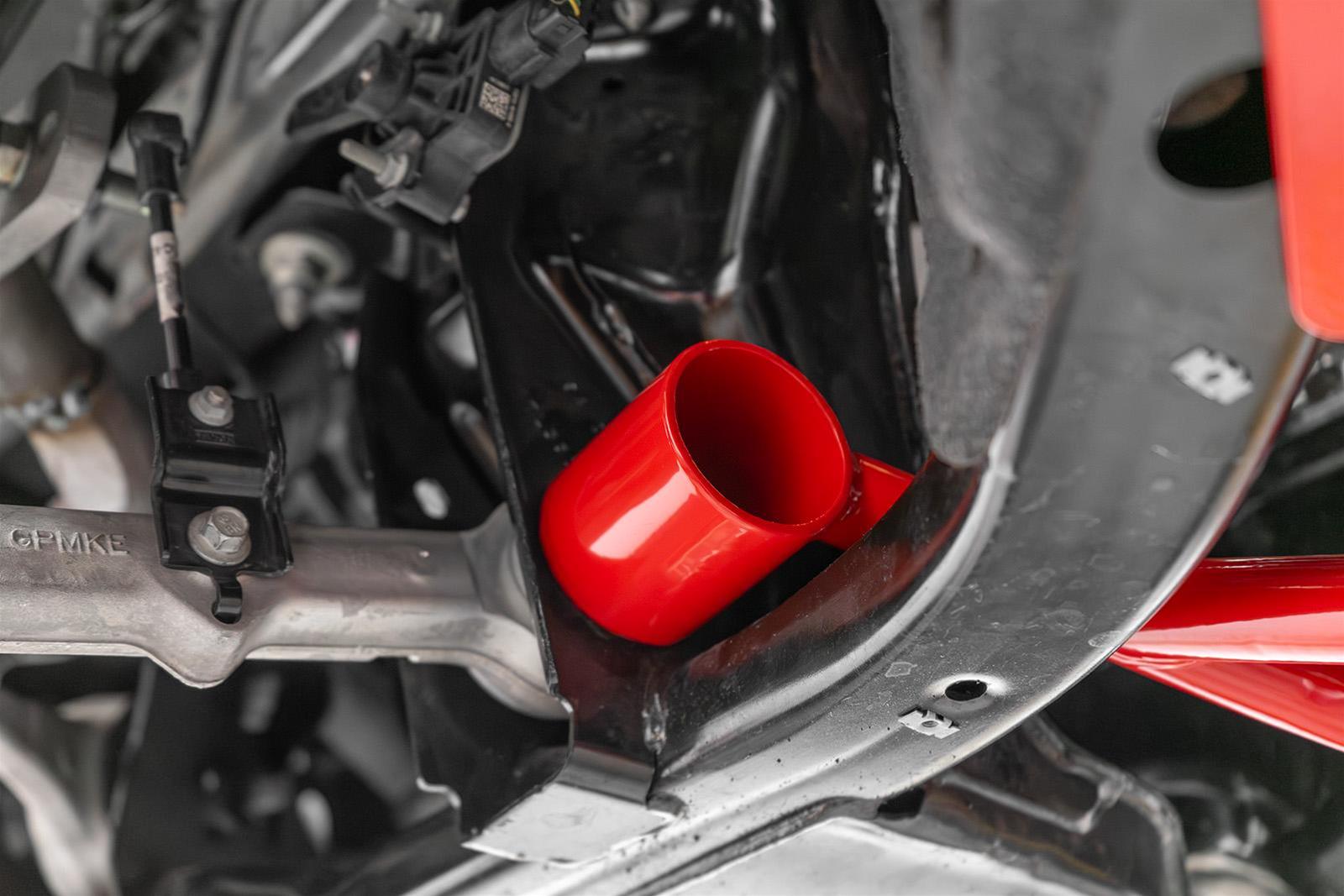 BMR 24-25 Ford Mustang S650 Chassis Brace Front Subframe 4-point - Black Hammertone thumbnail 5