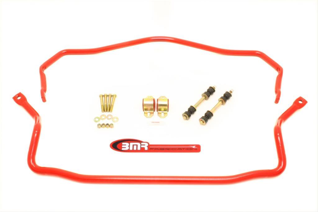 BMR 78-87 G-Body Front & Rear Sway Bar Kit w/ Bushings - Red
