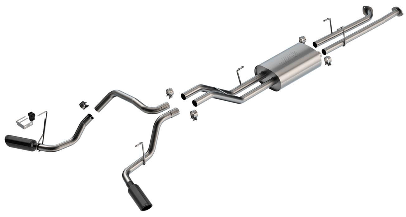 Borla 07-21 Toyota Tundra Cat-Back Touring SS Catback Exhaust w/ Black Chrome Tips