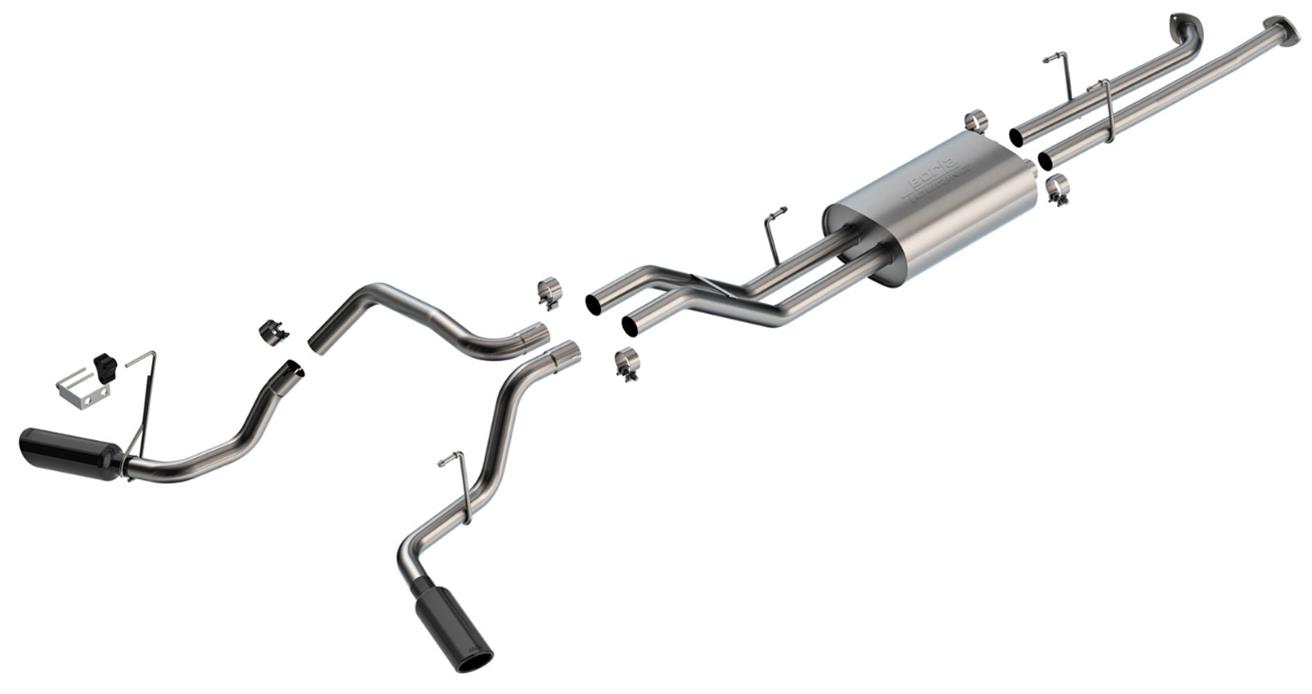 Borla 07-21 Toyota Tundra 4.6L/5.7L Cat-Back Touring SS Catback Exhaust w/ Black Chrome Tips
