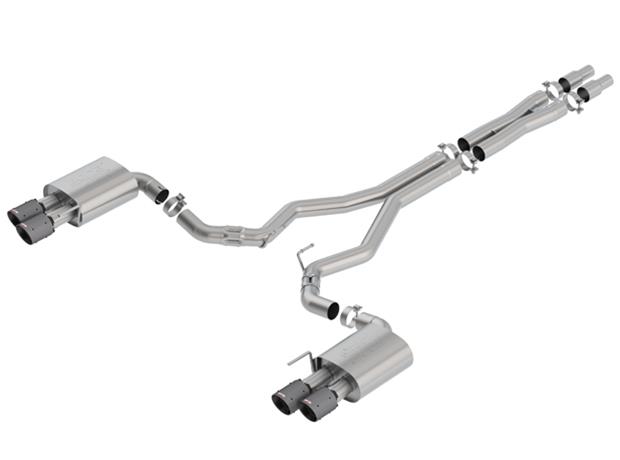 Borla 18-19 Ford Mustang GT 5.0L Coupe w/o Valves ATAK 3in Cat-Back Exhaust-Blk Carbon Fiber Tips thumbnail 2