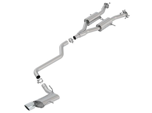 Borla 14-18 Jeep Grand Cherokee 3.6L A/T 4DR S-Type 2.5in Catback Exhaust w/Polished Tip thumbnail 2