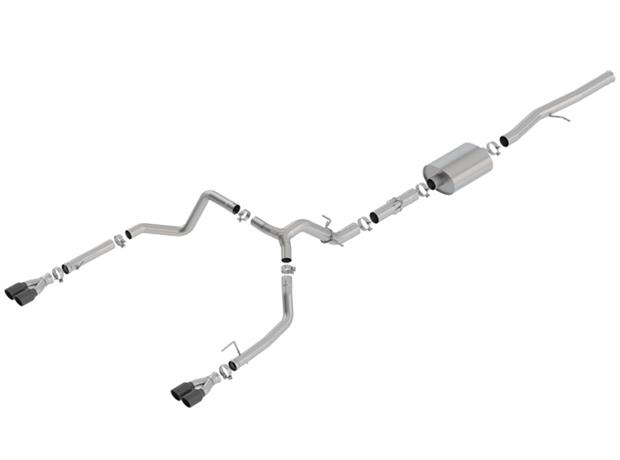 Borla 140776BC Exhaust System ATAK Cat-back Stainless Natural Split Rear Exit 