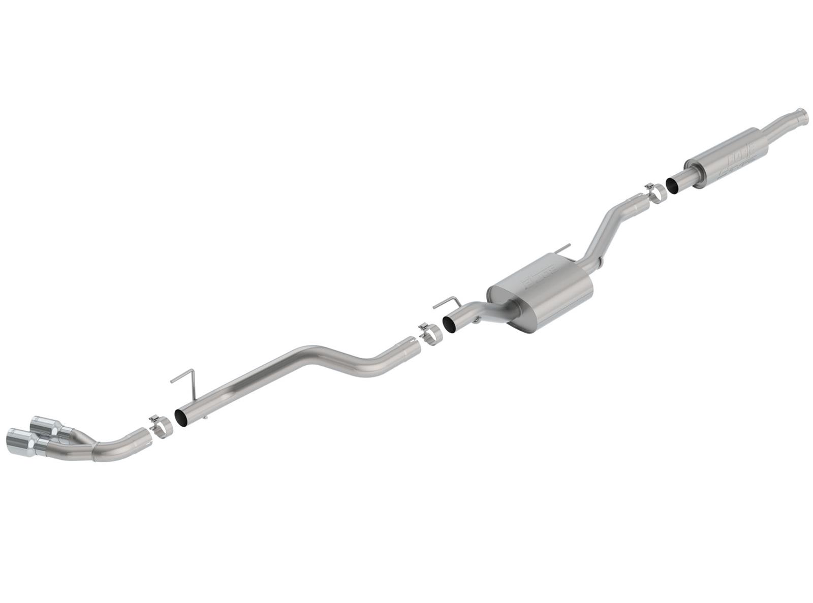 Borla 2020 Jeep Gladiator JT 3.6L V6 AWD S-Type Dual Side Catback w/ Chrome Tips