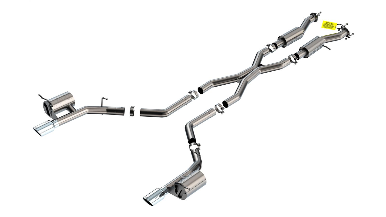 Borla 2021+ Dodge Durango SRT Hellcat 6.2L V8 AWD S-Type Cat-Back Exhaust System - T-304SS