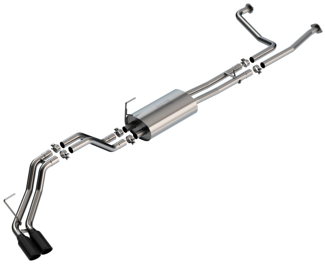 Borla 16-24 Nissan Titan XD S-Type Cat Back Exhaust - Black Chrome