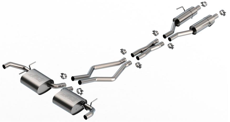 Borla 22-24 Jeep Grand Cherokee Overland Summit V6 2WD & 4WD S-TYPE Cat-Back Exhaust