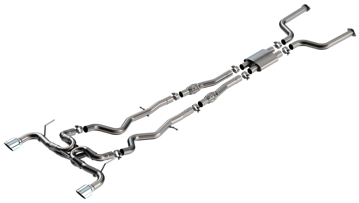 Borla 16-24 Infinity Q50 (Auto V6) ATAK Cat Back - 4.5in Chrome Tip