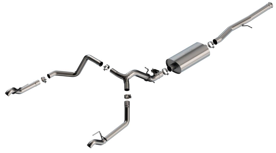 Borla 2024 Chevy Silverado 1500 6.2L V8 Touring Catback Exhaust (Use Fact Fascia Tips)