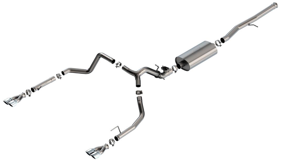 Borla 2024 Chevy Silverado 1500 6.2L V8 Touring Catback Exhaust w/ Simulator - Chrome