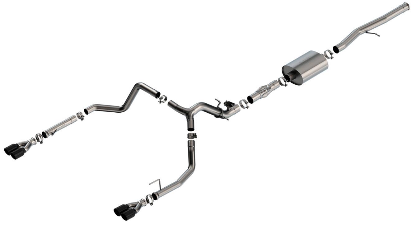 Borla 2024 Chevy Silverado 1500 6.2L V8 ATAK Catback Exhaust w/ Simulator - Black Chrome