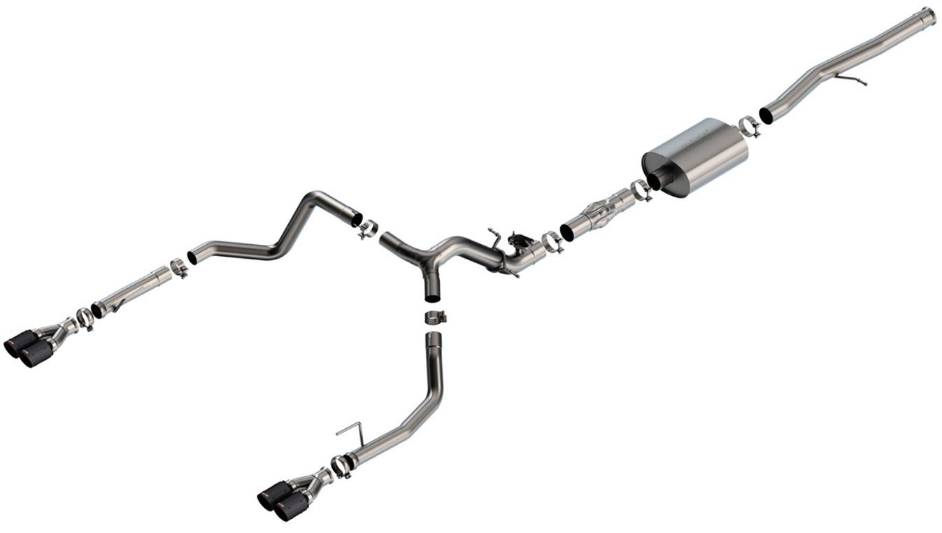 Borla 2024 Chevy Silverado 1500 6.2L V8 ATAK Catback Exhaust w/ Simulator - CF Black Anodized