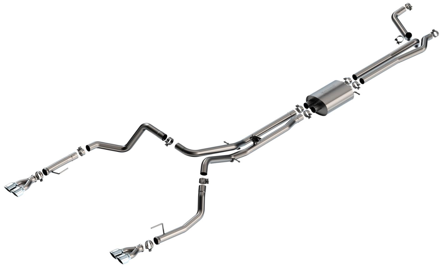 Borla 24-25 Chevy Silverado 1500 (6.2L V8) S-Type Cat Back - 3.5in Chrome Tips