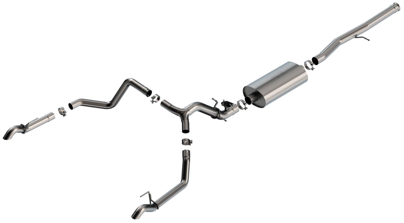 Borla 2024 Chevrolet/GMC 1500 ZR2 & AT4X 6.2L V8 4WD 4DR Touring Catback Exhaust w/ Turndown Tips