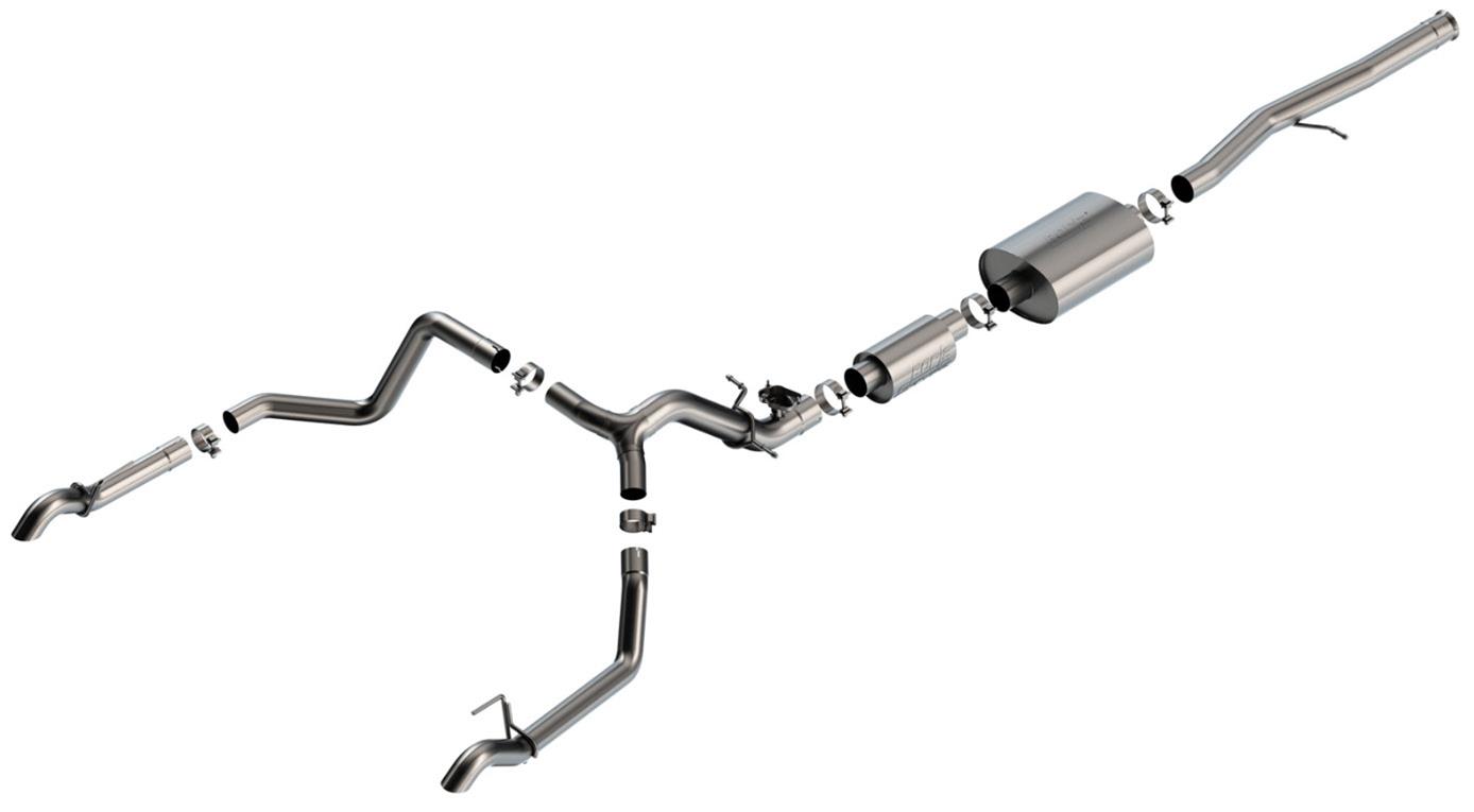 Borla 2024 Chevrolet/GMC 1500 ZR2 & AT4X 6.2L V8 4WD 4DR S-TYPE Catback Exhaust w/ Turndown Tips