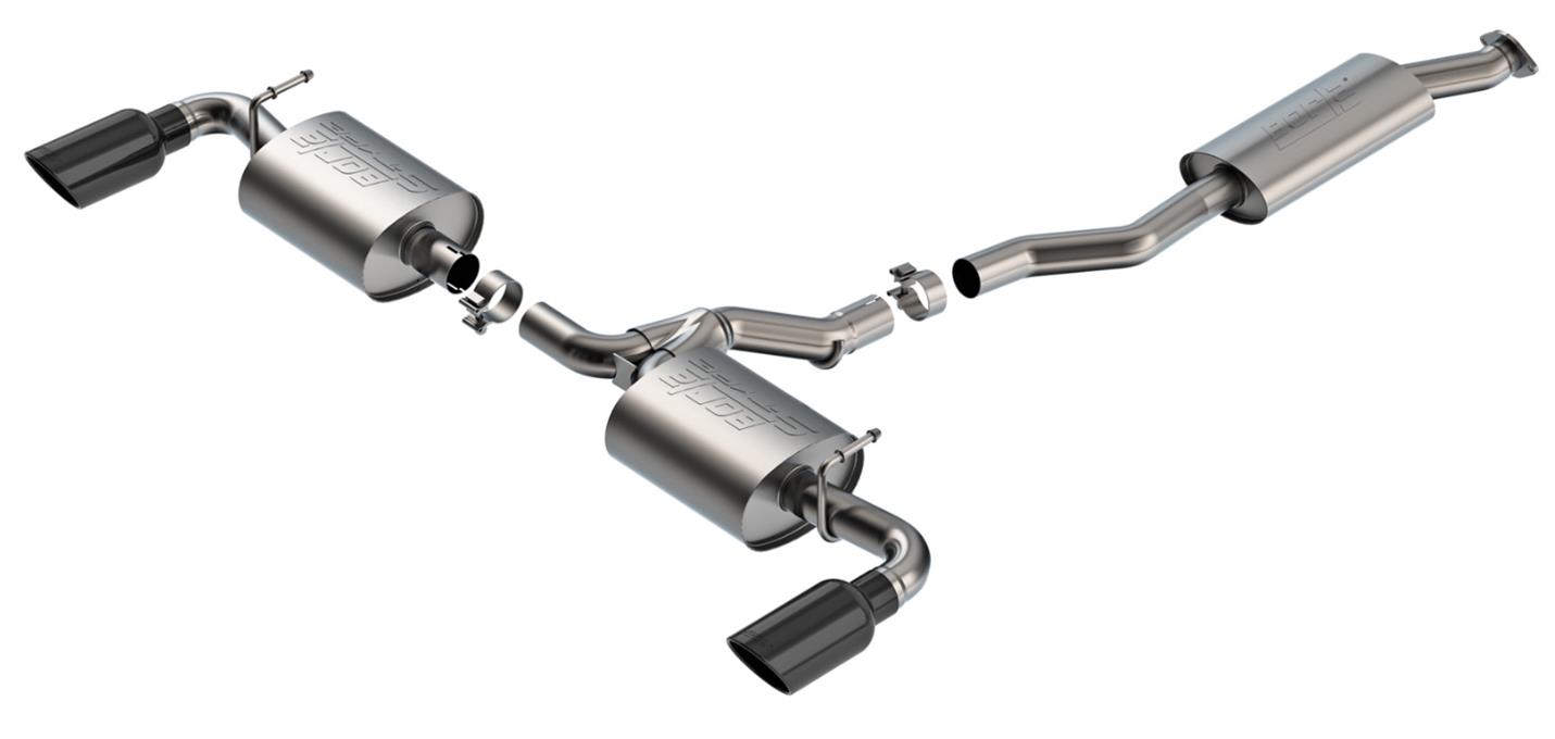 Borla 19-25 Toyota RAV4 (excl. Hybrid) 2.25 S-Type Cat Back Exhaust - Black Chrome