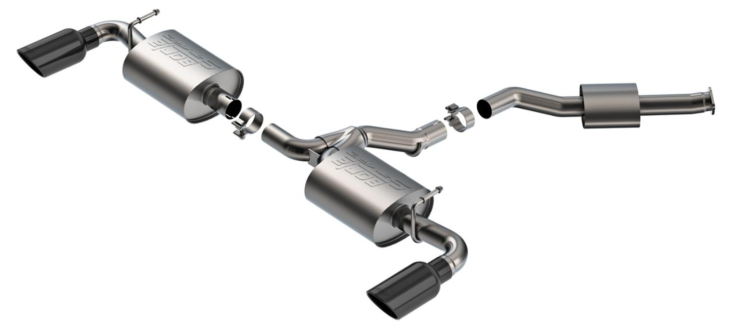 Borla 19-25 Toyota RAV4 Hybrid 2.25 S-Type Cat Back Exhaust - Black Chrome