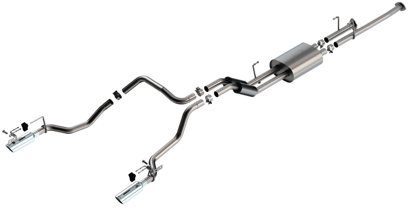 Borla 14-21 Toyota Tundra 4.6L/5.7L S-Type Cat Back Exhaust - 4in Stainless Tips