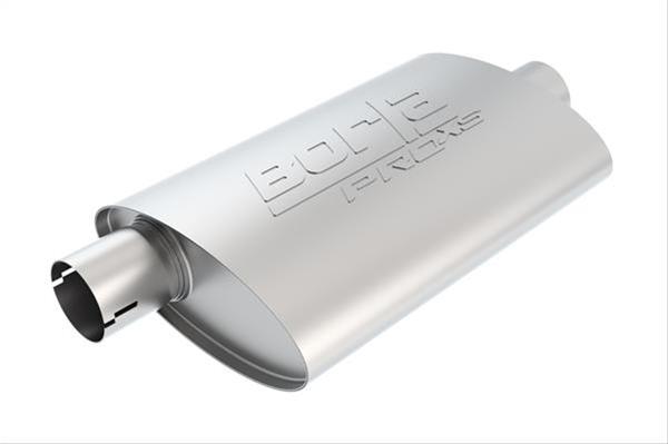 Borla Universal Center/Offset Oval 2.5in Tubing 19in x 4in x 9.5in PRO-XS Notched Muffler thumbnail 2