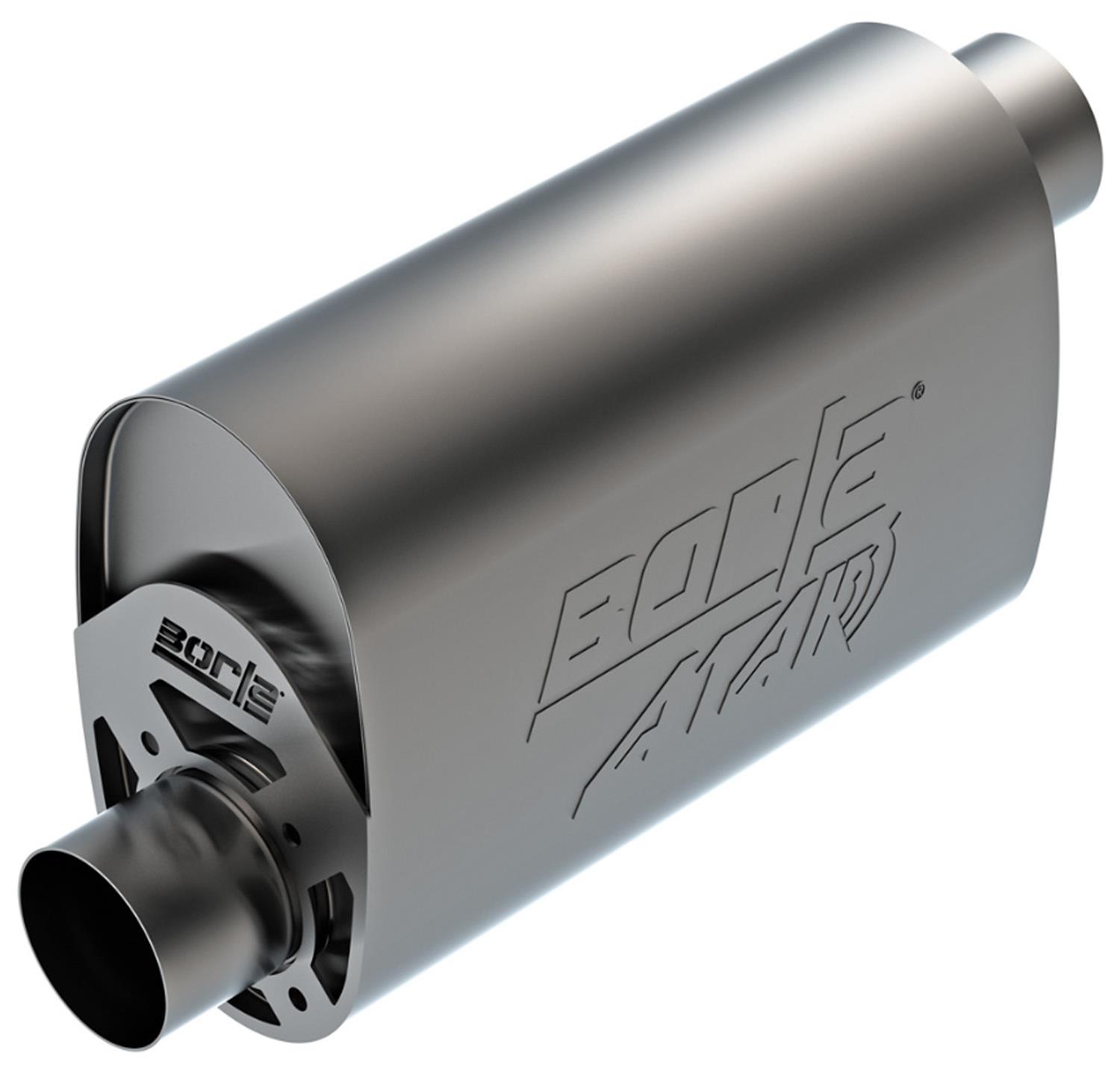 Borla CrateMuffler LS3 3in Offset In/Offset Out 14in x 4.35in x 9.10in Oval Muffler ATAK