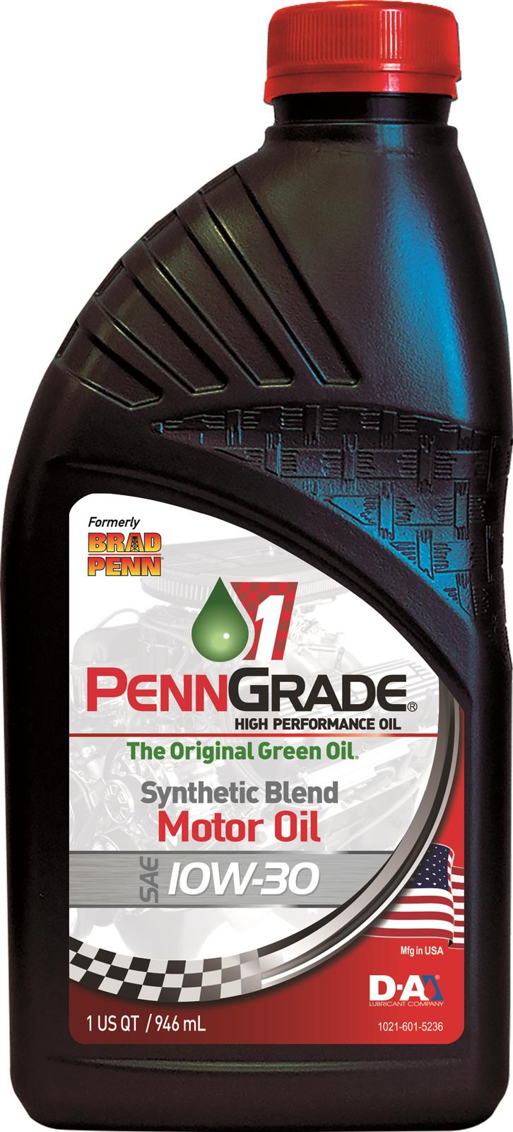PennGrade1® High Performance Racing Oil Partial Synthetic 10W30 PennGrade1® High Performance Racing Oil Partial Synthetic 10W30
