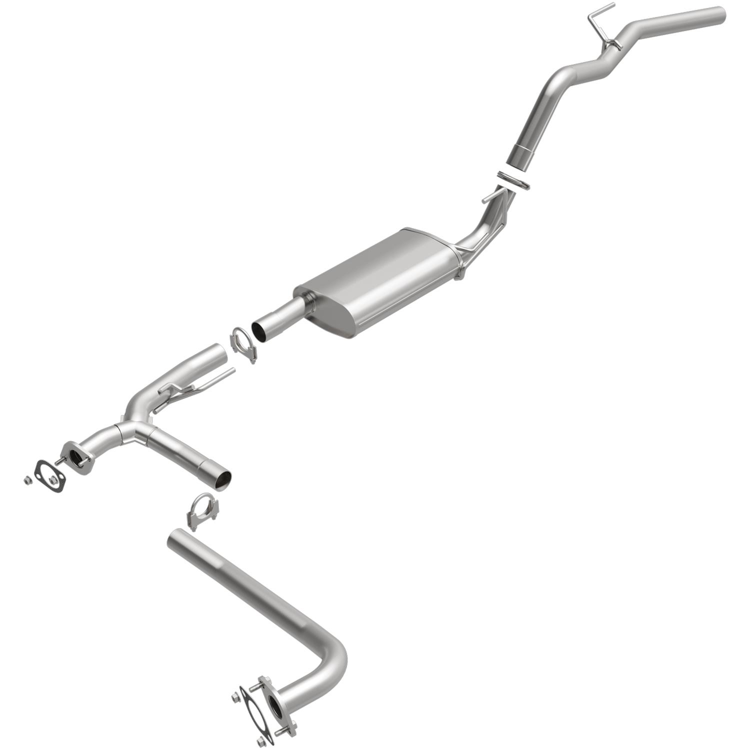 Exhaust System Kit-Ultra Flo Welded Single System Fits 05-15 Xterra 4.0L-V6
