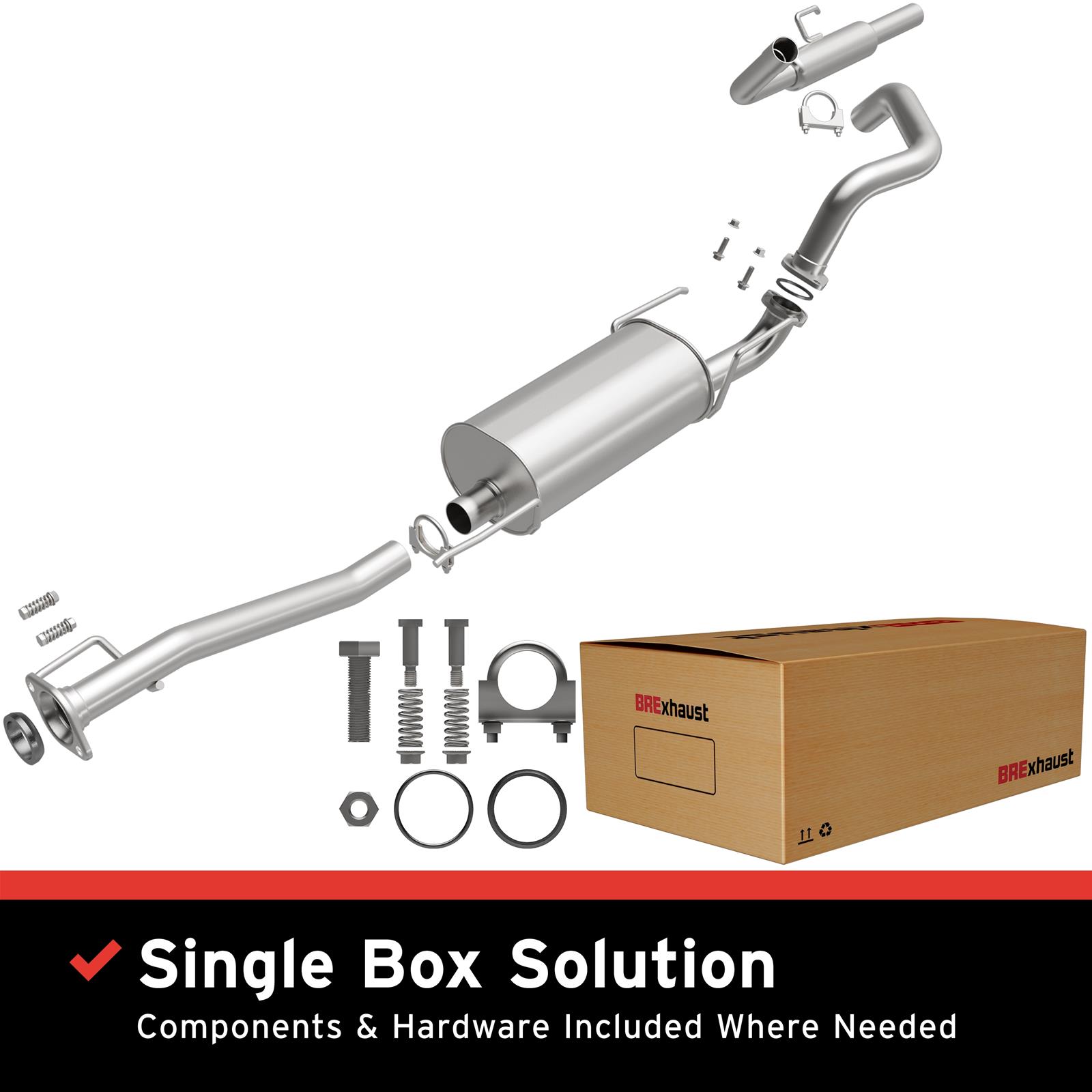 BRExhaust Direct-Fit Exhaust Systems for 2005-2009 4RUNNER, GX470, 2010-2017 GX460 - 106-0076 Systems, Direct-Fit, Cat-back, Single, Steel, Aluminized, Rear Exit, Lexus, Toyota, Kit thumbnail 2