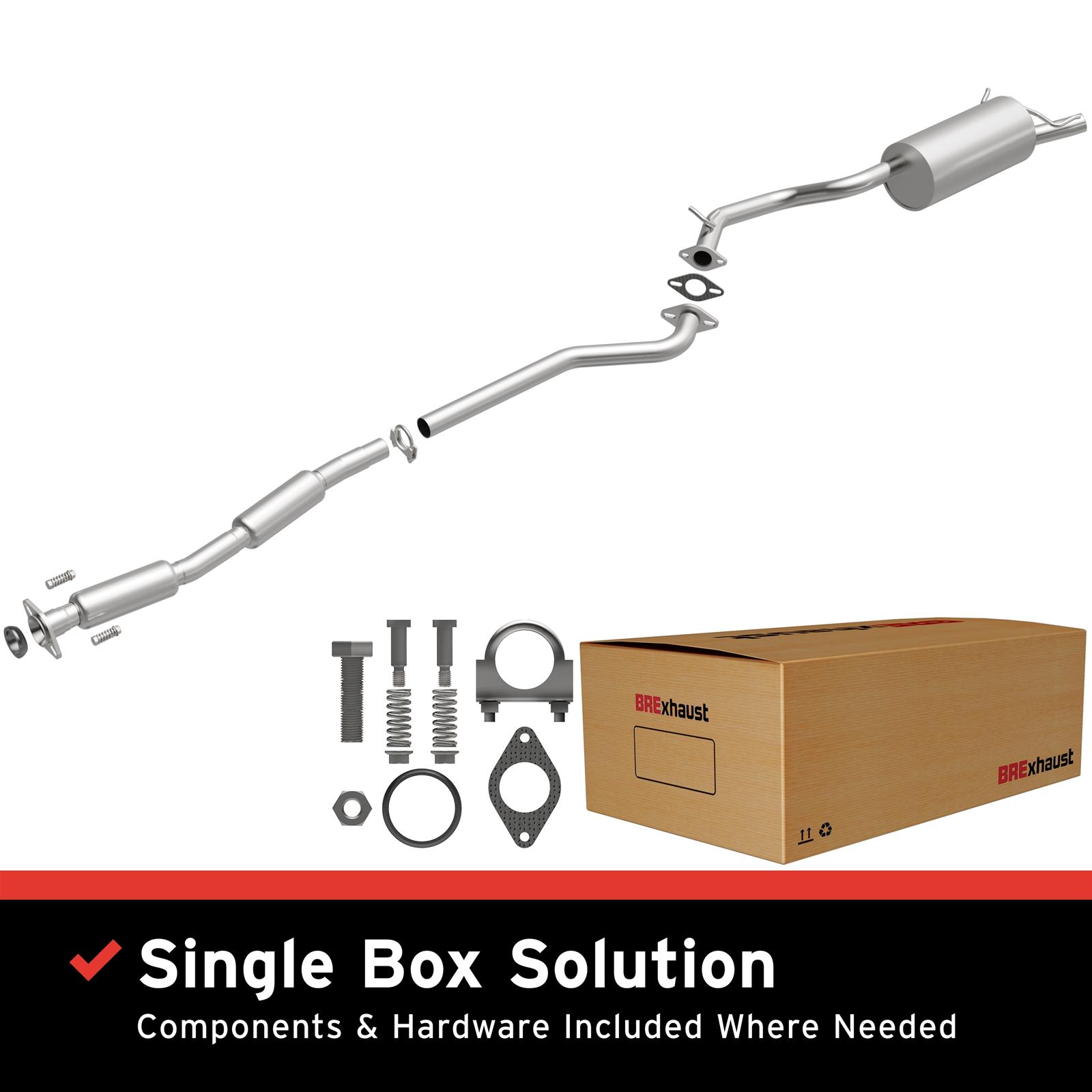 BRExhaust Direct-Fit Exhaust Systems for 2003 BAJA - 106-0164 Systems, Direct-Fit, Cat-back, Single, Steel, Aluminized, Rear Exit, Subaru, Kit