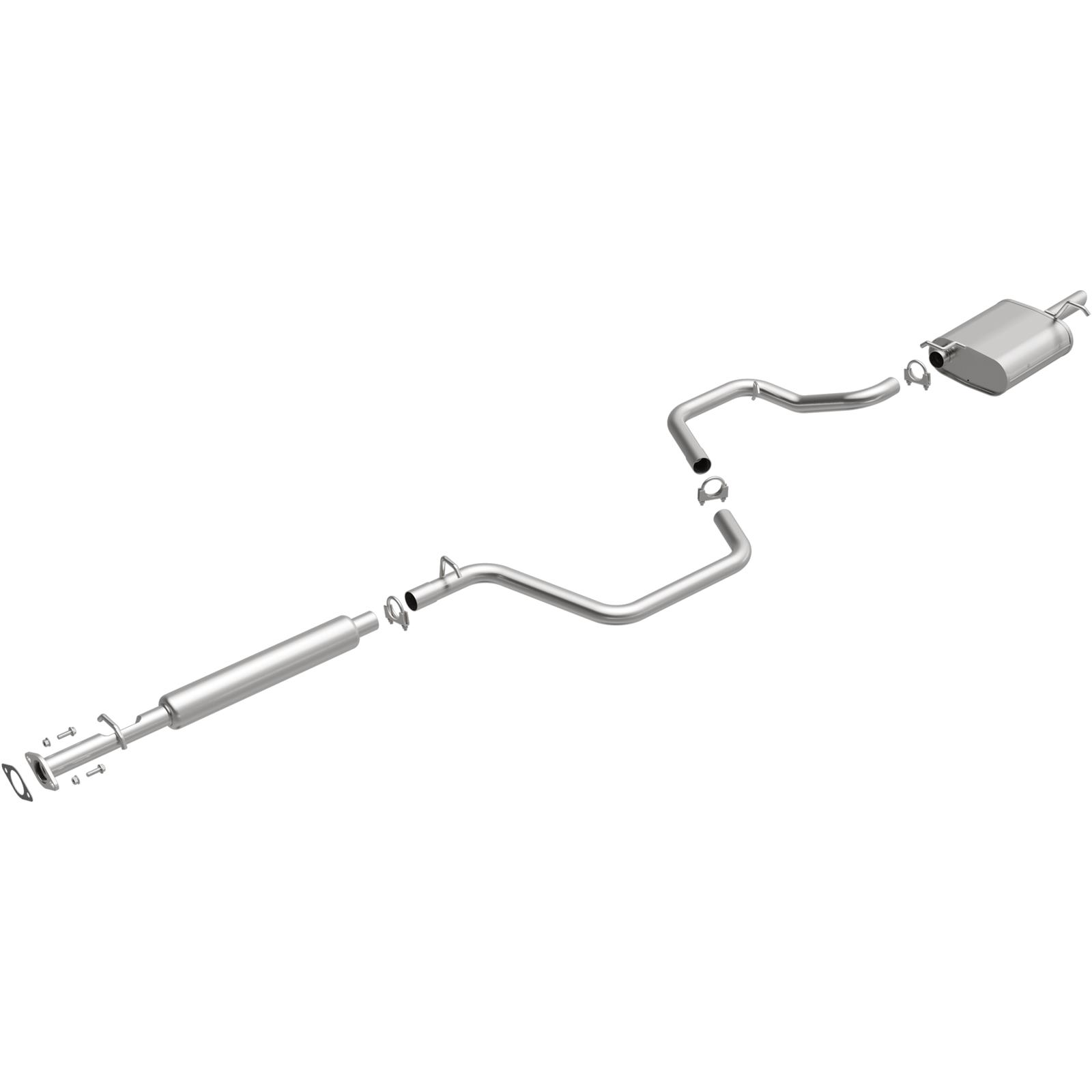 BRExhaust Direct-Fit Exhaust Systems for 2004-2008 MALIBU - 106-0210 Systems, Direct-Fit, Cat-back, Single, Steel, Aluminized, Rear Exit, Chevrolet, Kit thumbnail 2