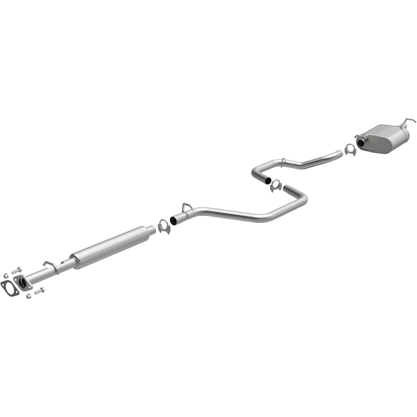BRExhaust Direct-Fit Exhaust Systems for 2004-2008 MALIBU - 106-0210 Systems, Direct-Fit, Cat-back, Single, Steel, Aluminized, Rear Exit, Chevrolet, Kit