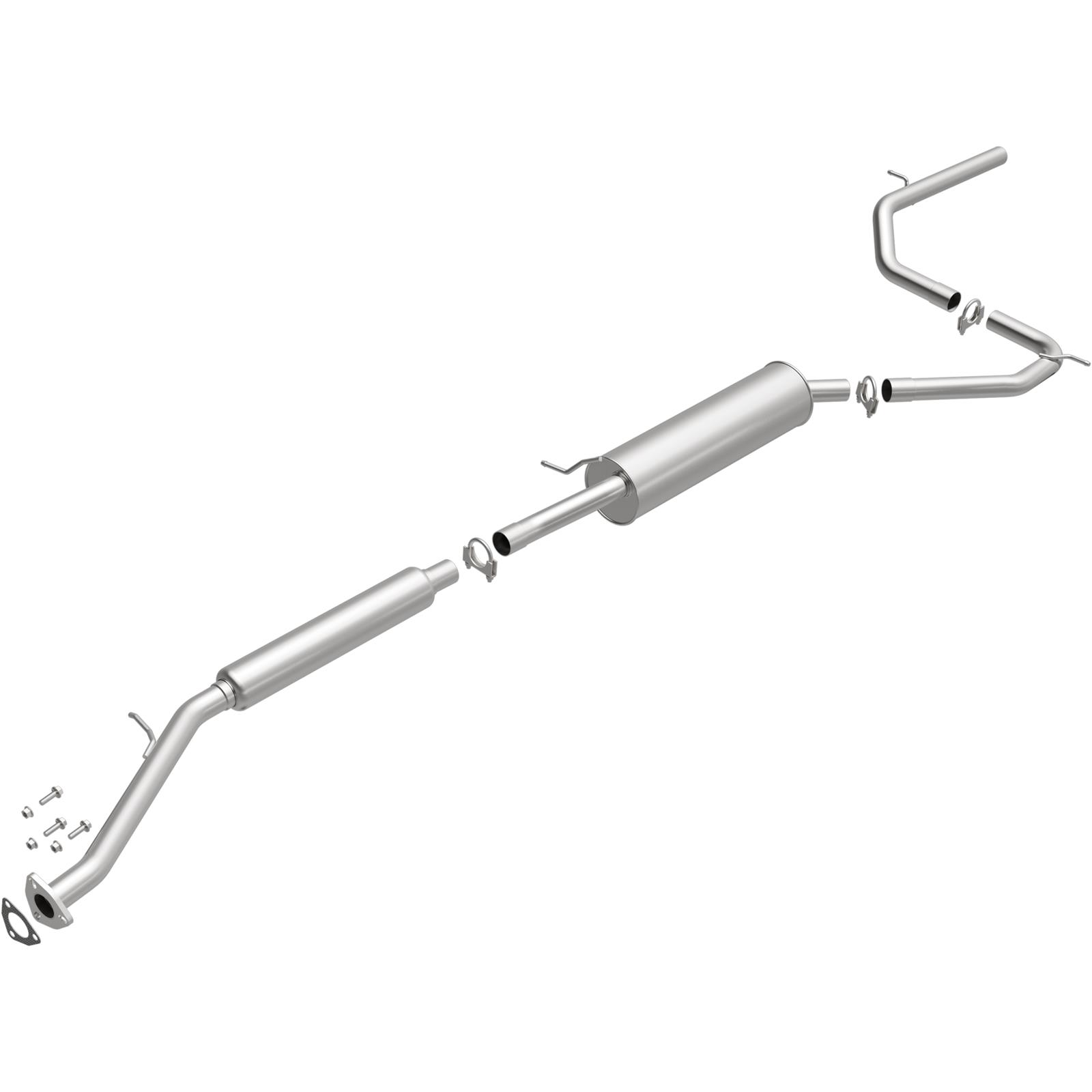 BRExhaust Direct-Fit Exhaust Systems for 1999-2004 ODYSSEY - 106-0218 Systems, Direct-Fit, Cat-back, Single, Steel, Aluminized, Rear Exit, Polished Tip, use on Honda®, Kit