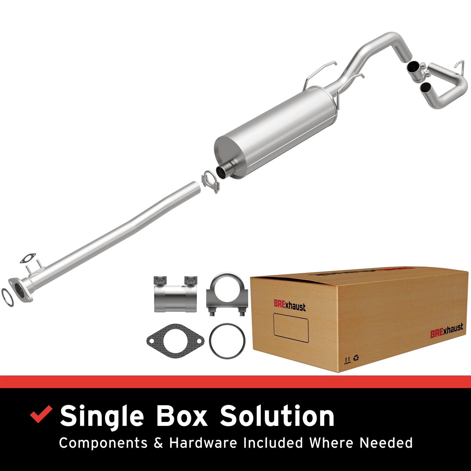 BRExhaust 1060219 BRExhaust DirectFit Exhaust Systems Summit Racing