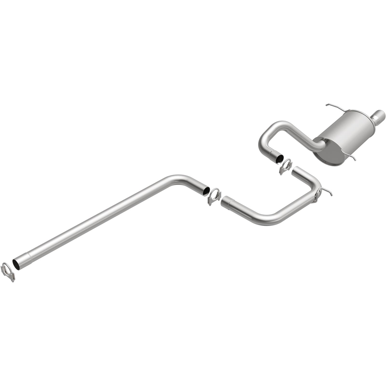 BRExhaust Direct-Fit Exhaust Systems for 2001-2010 PT CRUISER - 106-0232 Systems, Direct-Fit, Cat-back, Single, Steel, Aluminized, Rear Exit, Polished Tip, Chrysler, Kit