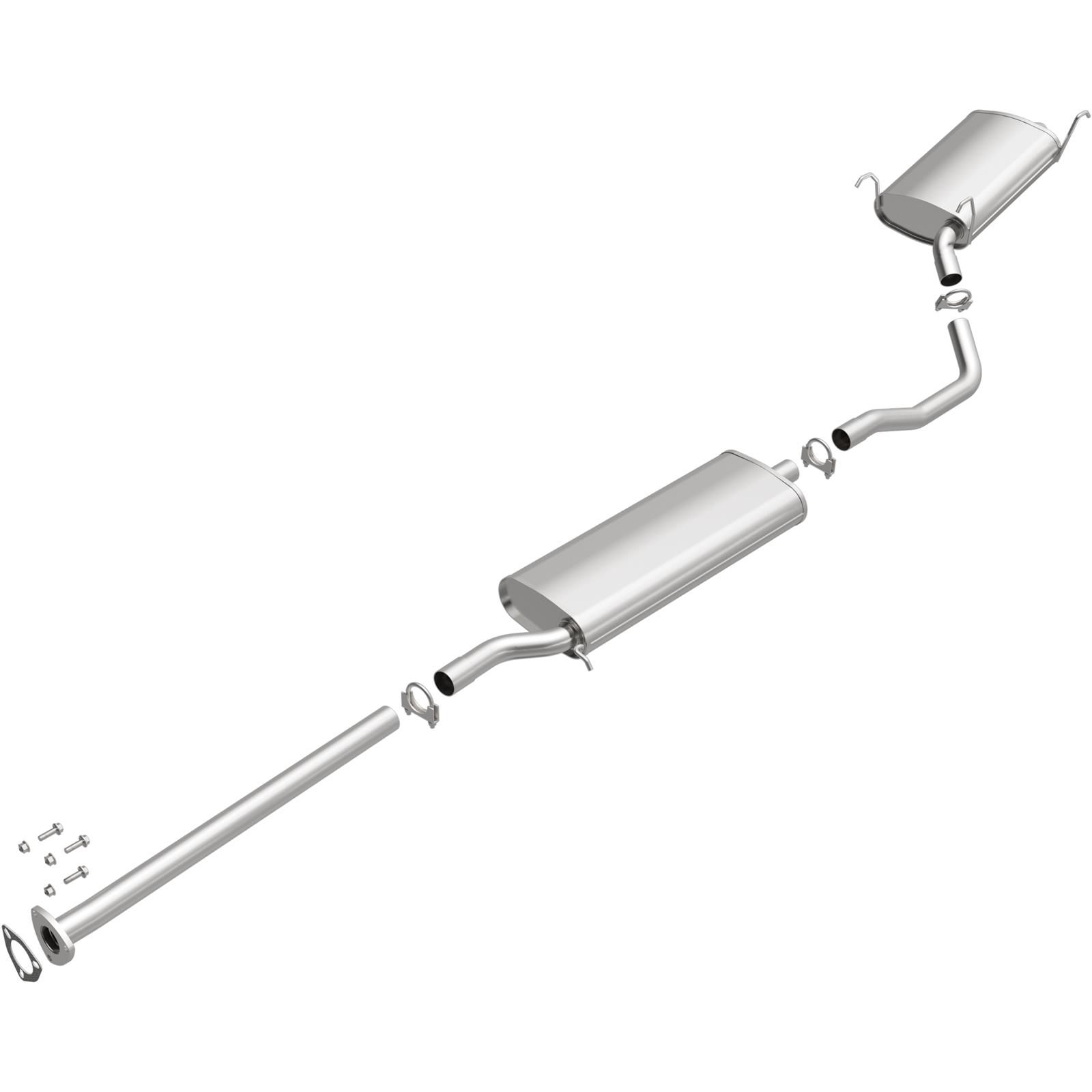 BRExhaust Direct-Fit Exhaust Systems for 2003 MDX, 2005-2008 PILOT - 106-0277 Systems, Direct-Fit, Cat-back, Single, Steel, Aluminized, Rear Exit, use on Acura®, use on Honda®, Kit