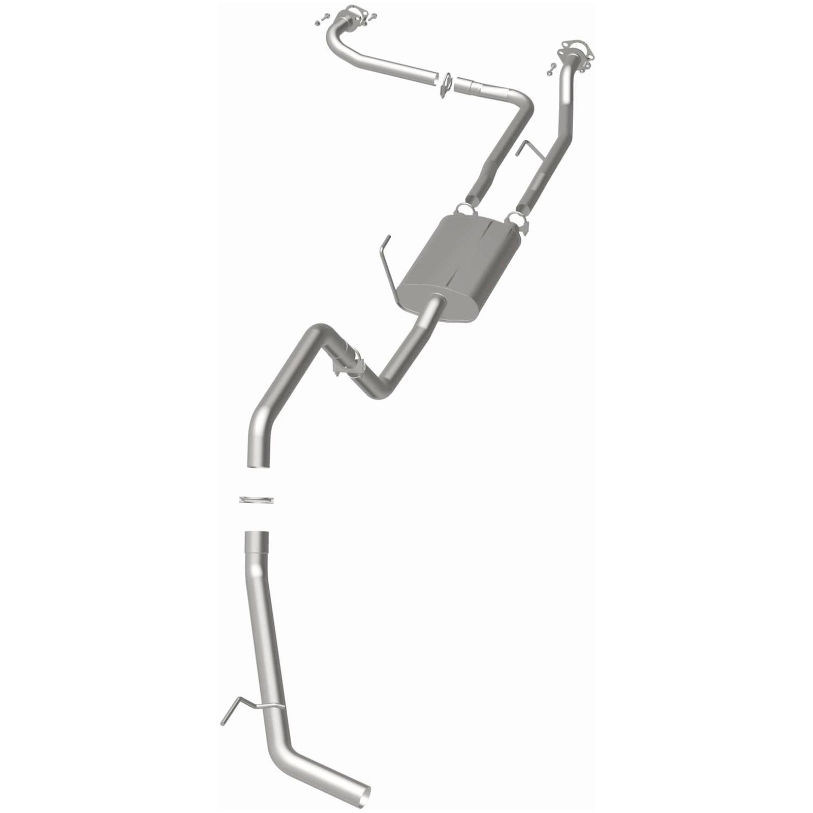 BRExhaust Direct-Fit Exhaust Systems for 2012-2017 NV1500, NV2500, NV3500 - 106-0296 Systems, Direct-Fit, Cat-back, Dual In/Single Out, Steel, Aluminized, Side Exit, Nissan, Kit thumbnail 3