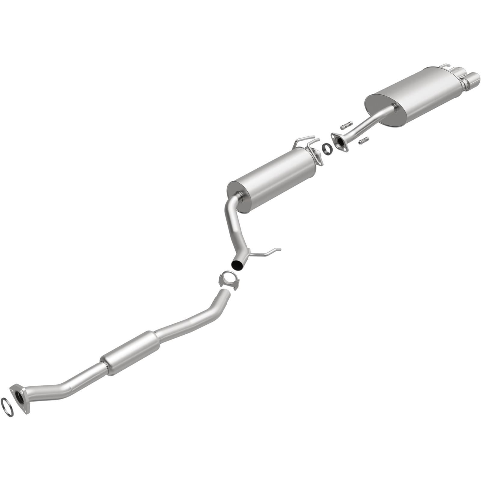 BRExhaust Direct-Fit Exhaust Systems 106-0313 Systems, Direct-Fit, Cat-back, Single, Steel, Aluminized, Rear Exit, Polished Tips, for use on Acura®, Kit