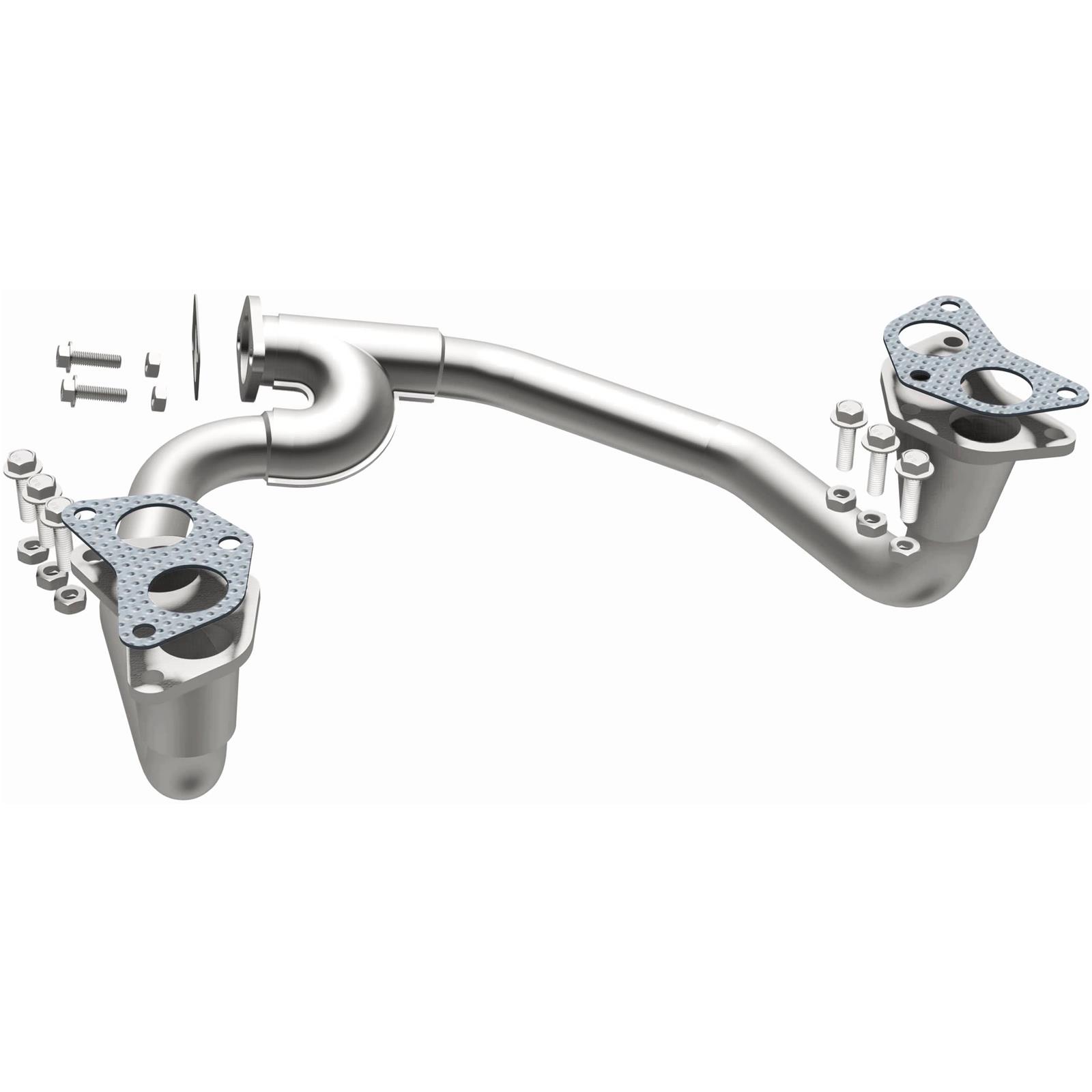 BRExhaust Direct-Fit Intermediate Pipes 107-0022 Exhaust Pipes, Pipes, Stainless Steel, Natural, 1.750 in. O.D., Saab, Subaru, Each thumbnail 3