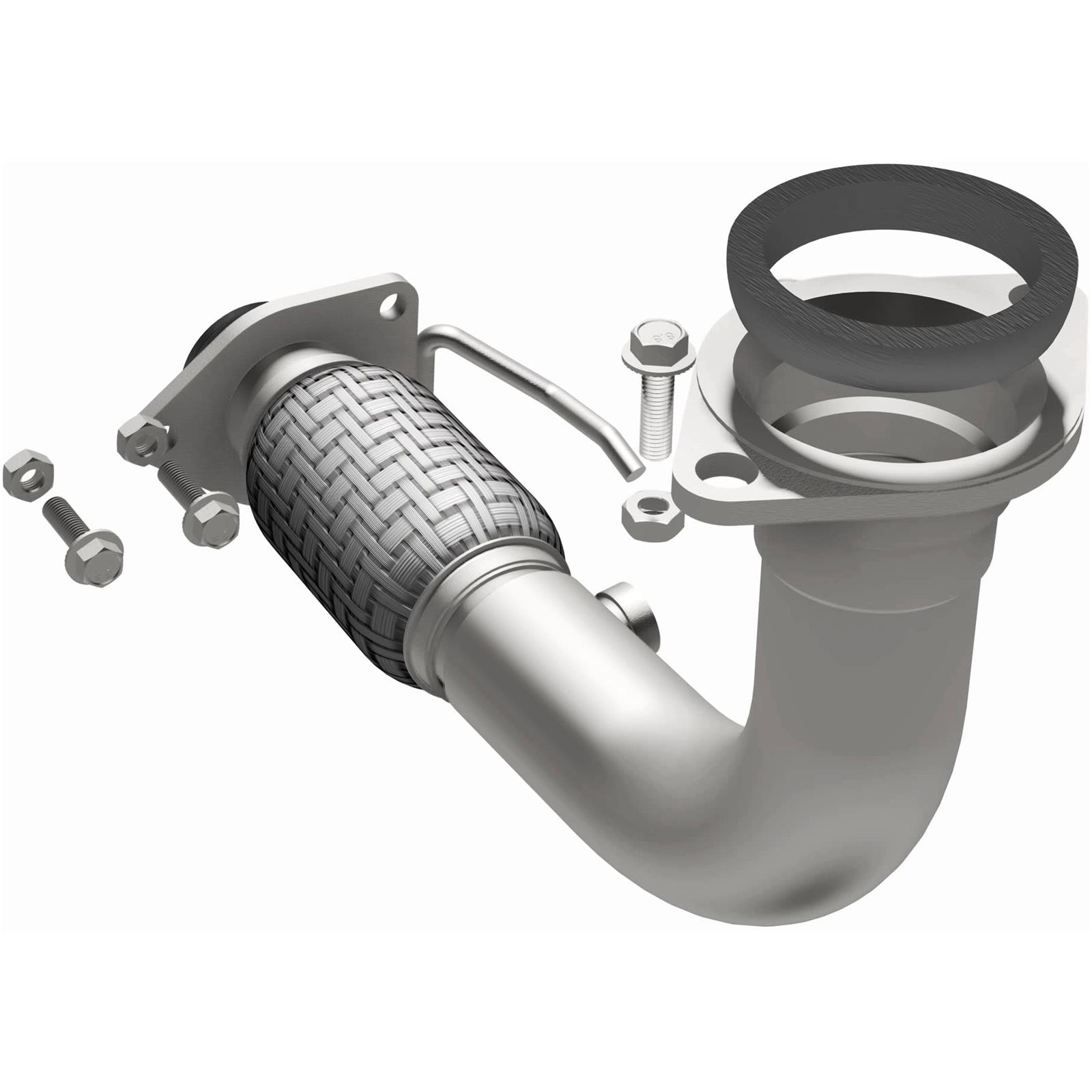 BRExhaust Direct-Fit Intermediate Pipes for 2004-2008 TSX - 107-0051 Exhaust Pipes, Pipes, Stainless Steel, Natural, 2.500 in. O.D., use on Acura®, Each thumbnail 3