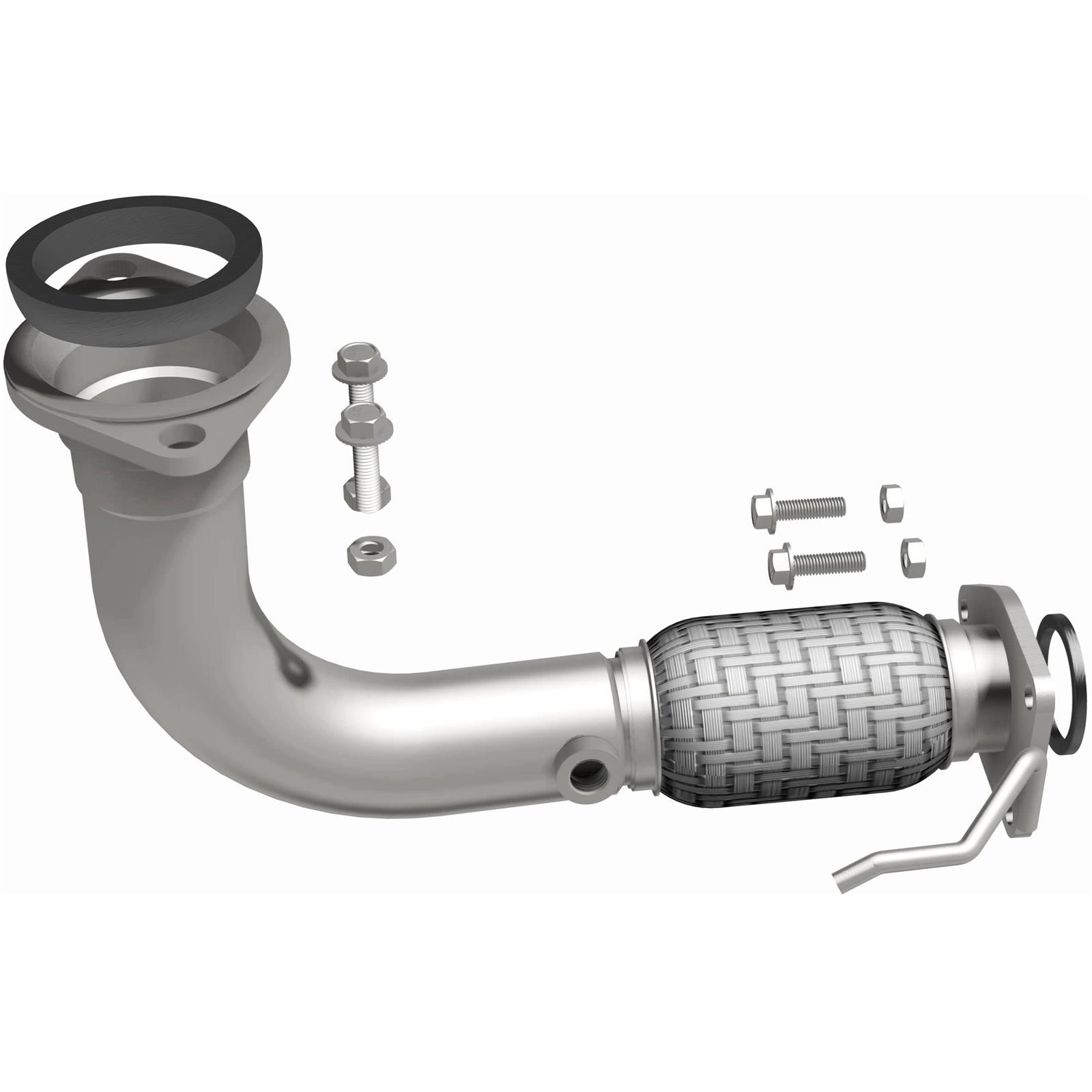BRExhaust Direct-Fit Intermediate Pipes for 2004-2008 TSX - 107-0051 Exhaust Pipes, Pipes, Stainless Steel, Natural, 2.500 in. O.D., use on Acura®, Each