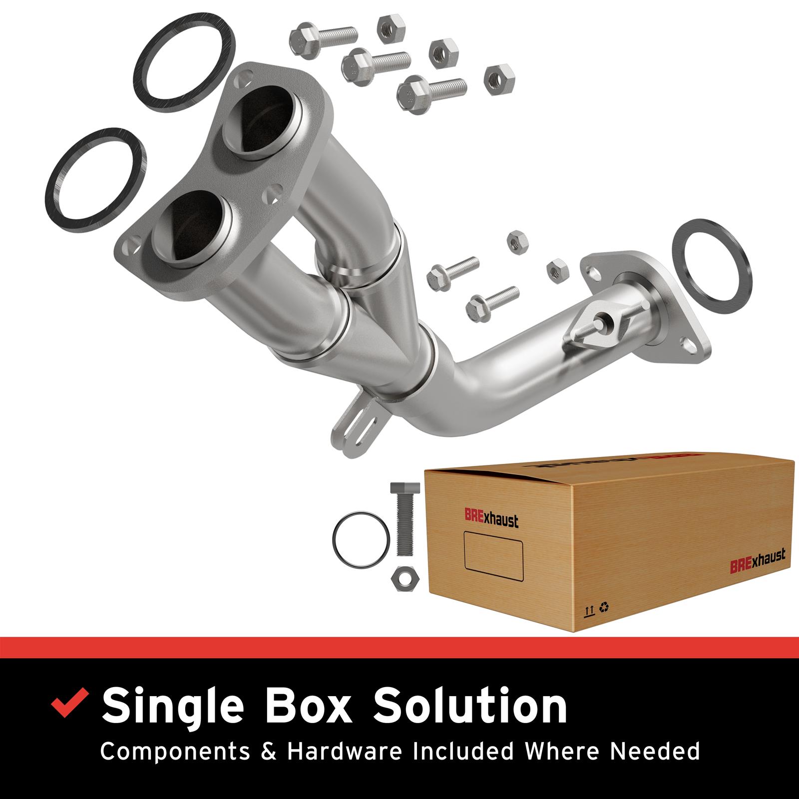 BRExhaust Direct-Fit Front Pipe Kits for 1995-2000 TACOMA - 107-0083 Kit thumbnail 5