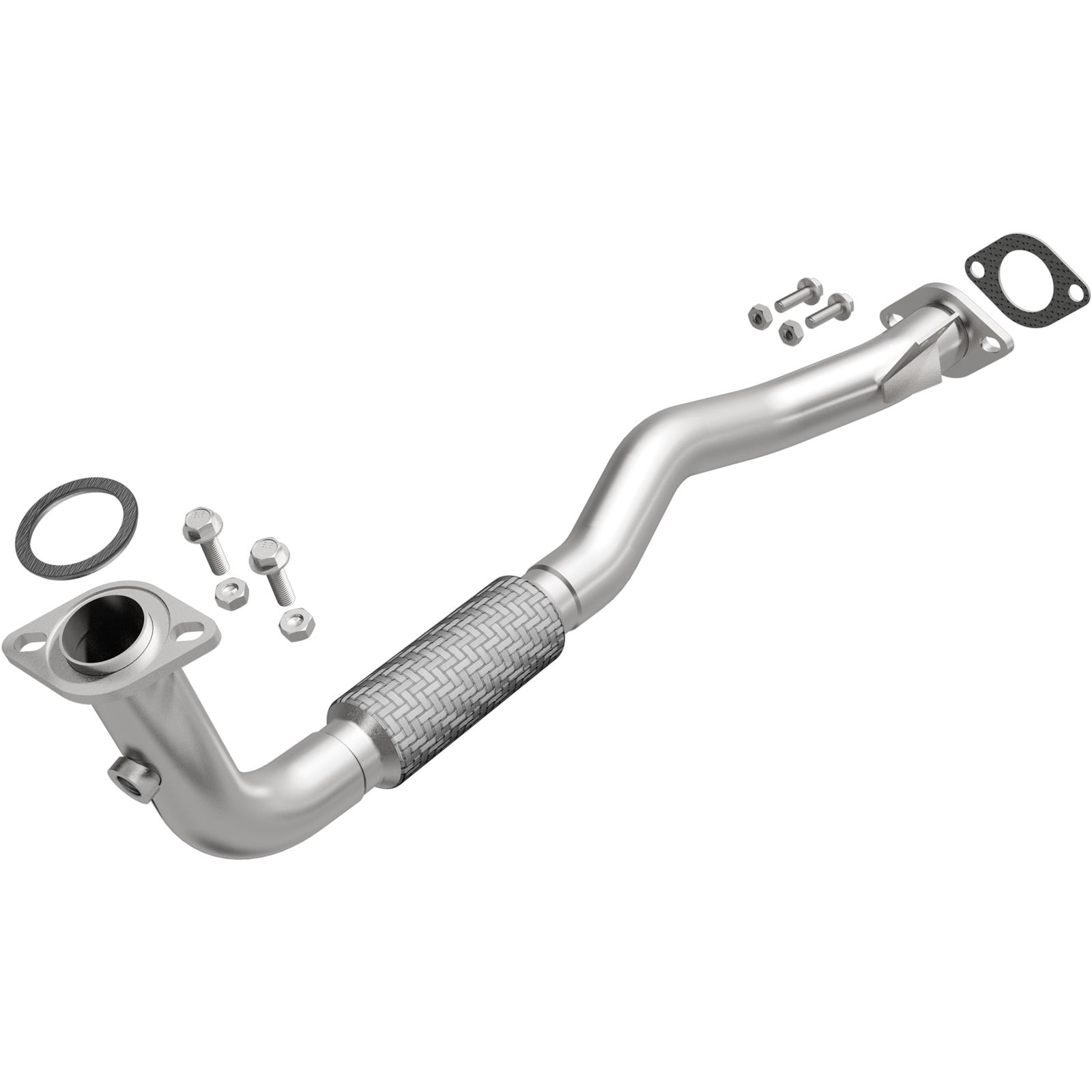 BRExhaust Direct-Fit Intermediate Pipes for 1995-1997 COROLLA, PRIZM - 107-0086 Exhaust Pipes, Pipes, Stainless Steel, Natural, 2.000 in. O.D., Geo, Toyota, Each