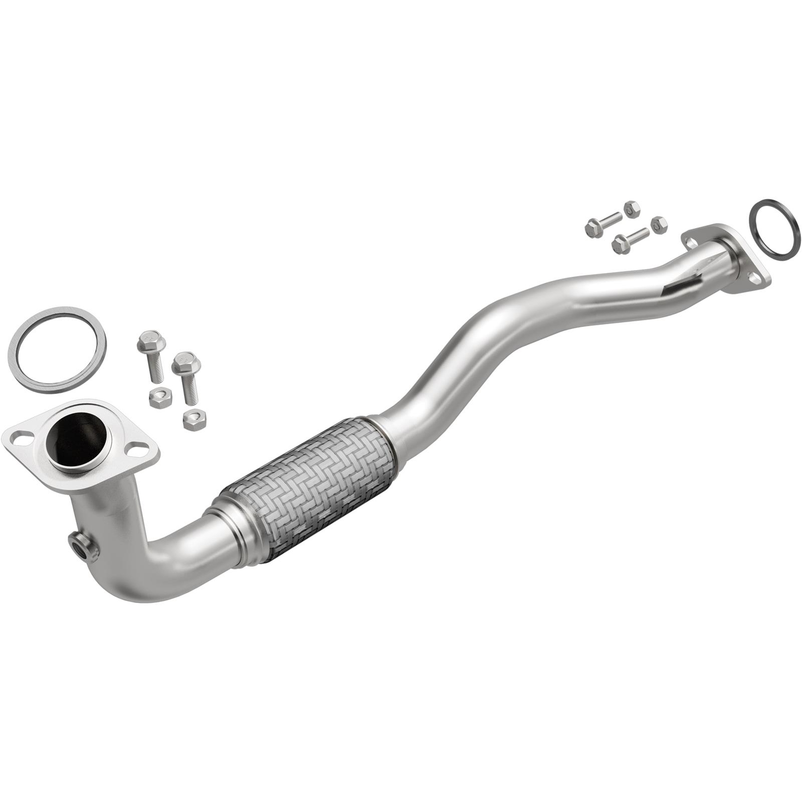 BRExhaust Direct-Fit Intermediate Pipes for 1995-1997 COROLLA, PRIZM - 107-0087 Exhaust Pipes, Pipes, Stainless Steel, Natural, 2.000 in. O.D., Geo, Toyota, Each