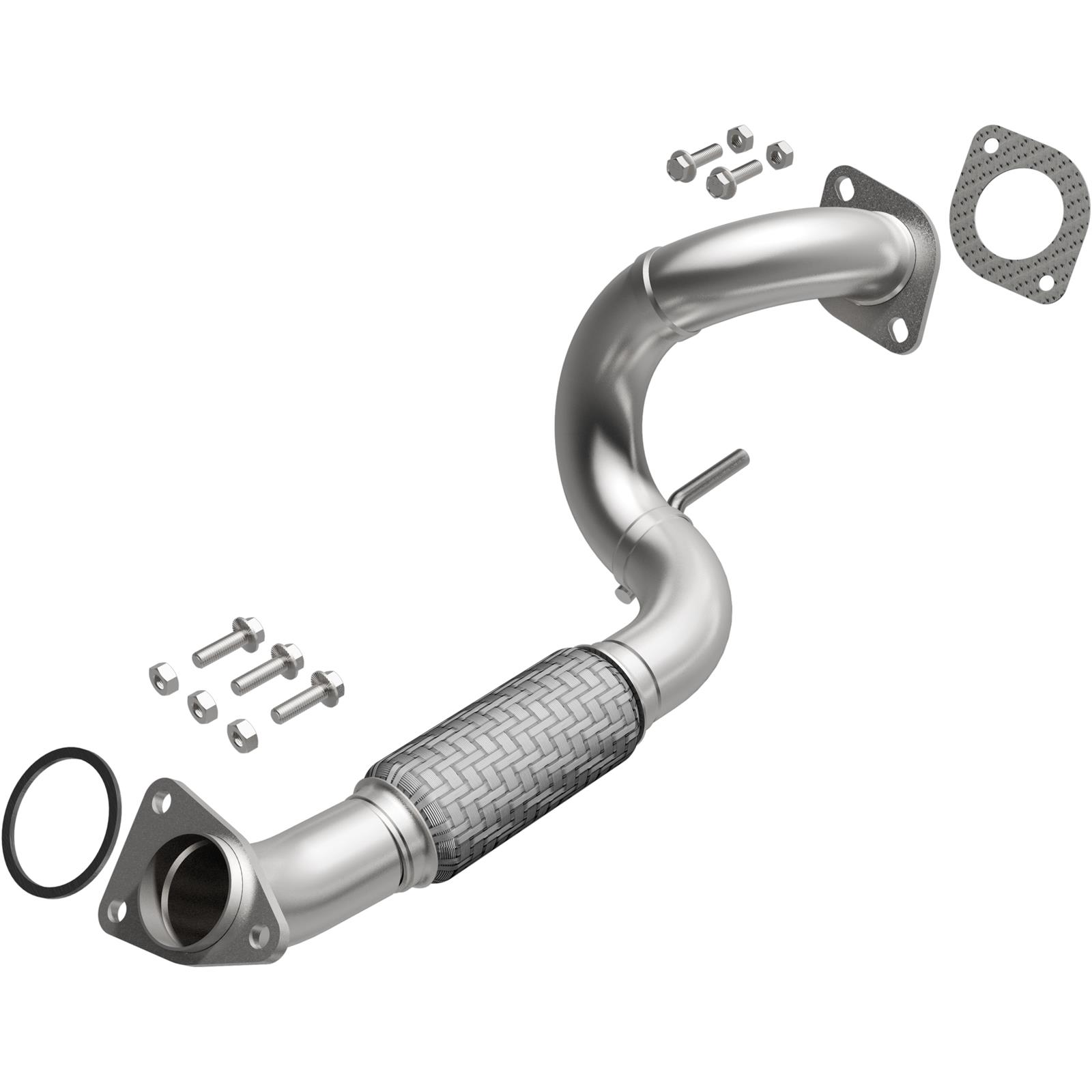 BRExhaust Direct-Fit Intermediate Pipes for 2008-2013 ROGUE, 2014 ROGUE SELECT - 107-0089 Exhaust Pipes, Pipes, Stainless Steel, Natural, 2.250 in. O.D., Nissan, Each