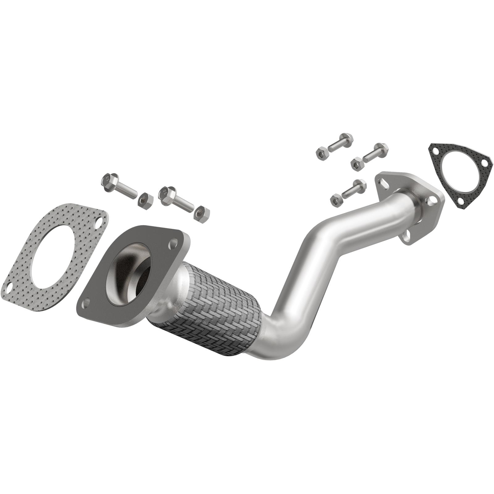 BRExhaust Direct-Fit Intermediate Pipes for 2008-2009 AURA, G6, 2008-2010 MALIBU - 107-0097 Exhaust Pipes, Pipes, Stainless Steel, Natural, 2.000 in. O.D., Chevrolet, Pontiac, Saturn, Each