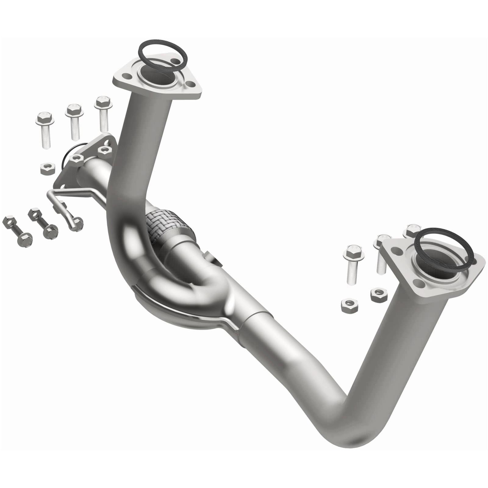 BRExhaust Direct-Fit Intermediate Pipes for 2001-2002 MDX, 2003-2004 PILOT - 107-0100 Exhaust Pipes, Pipes, Stainless Steel, Natural, 2.000 in. O.D., use on Acura®, use on Honda®, 3.5L, Each