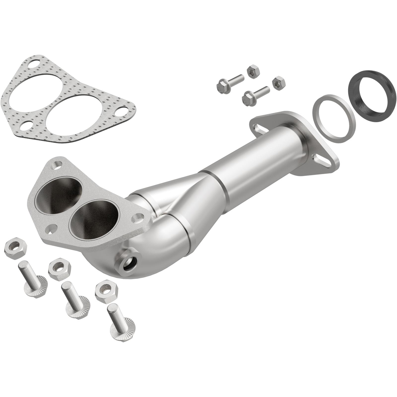 BRExhaust Direct-Fit Intermediate Pipes for 2006-2012 ECLIPSE, 2004-2012 GALANT - 107-0107 Exhaust Pipes, Pipes, Stainless Steel, Natural, 3.000 in. O.D., Mitsubishi, Each