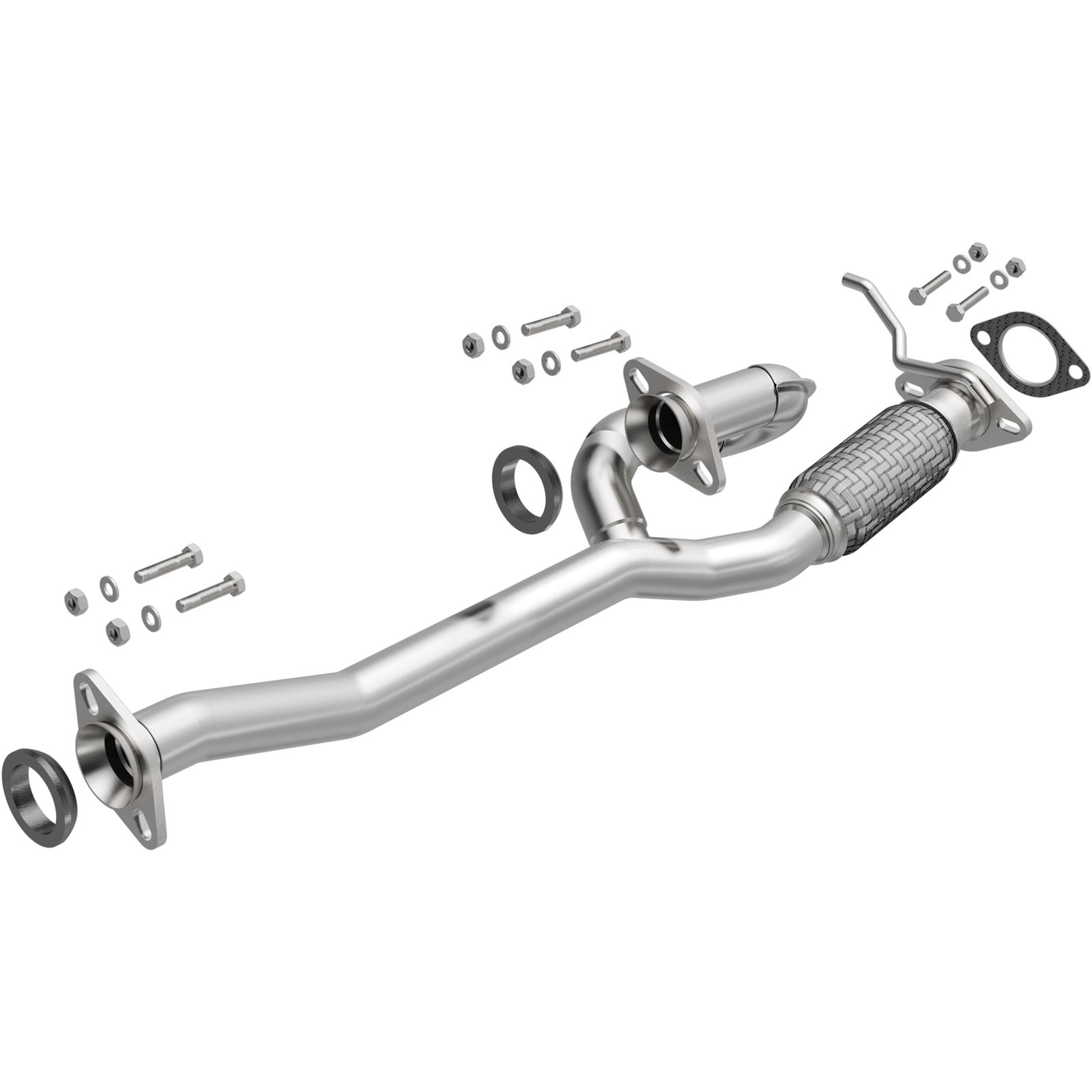 BRExhaust Direct-Fit Intermediate Pipes for 2005-2007 FIVE HUNDRED, MONTEGO - 107-0122 Exhaust Pipes, Pipes, Stainless Steel, Natural, 2.250 in. O.D., Ford, Mercury, Each