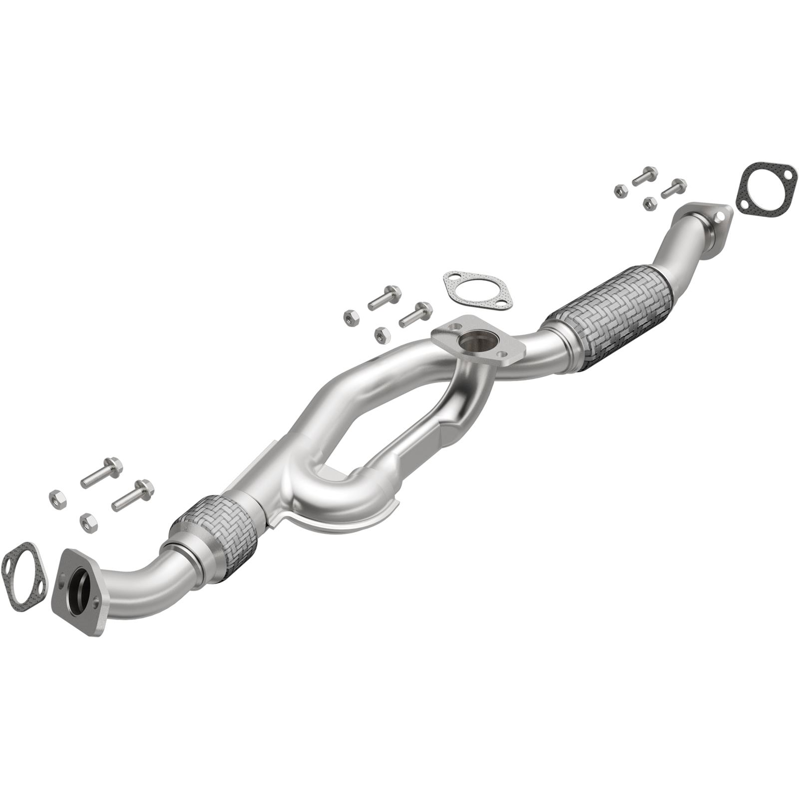 BRExhaust Direct-Fit Intermediate Pipes for 2005-2010 SPORTAGE, 2005-2008 TUCSON - 107-0130 Exhaust Pipes, Pipes, Stainless Steel, Natural, 2.000 in. O.D., Hyundai, Kia, Each