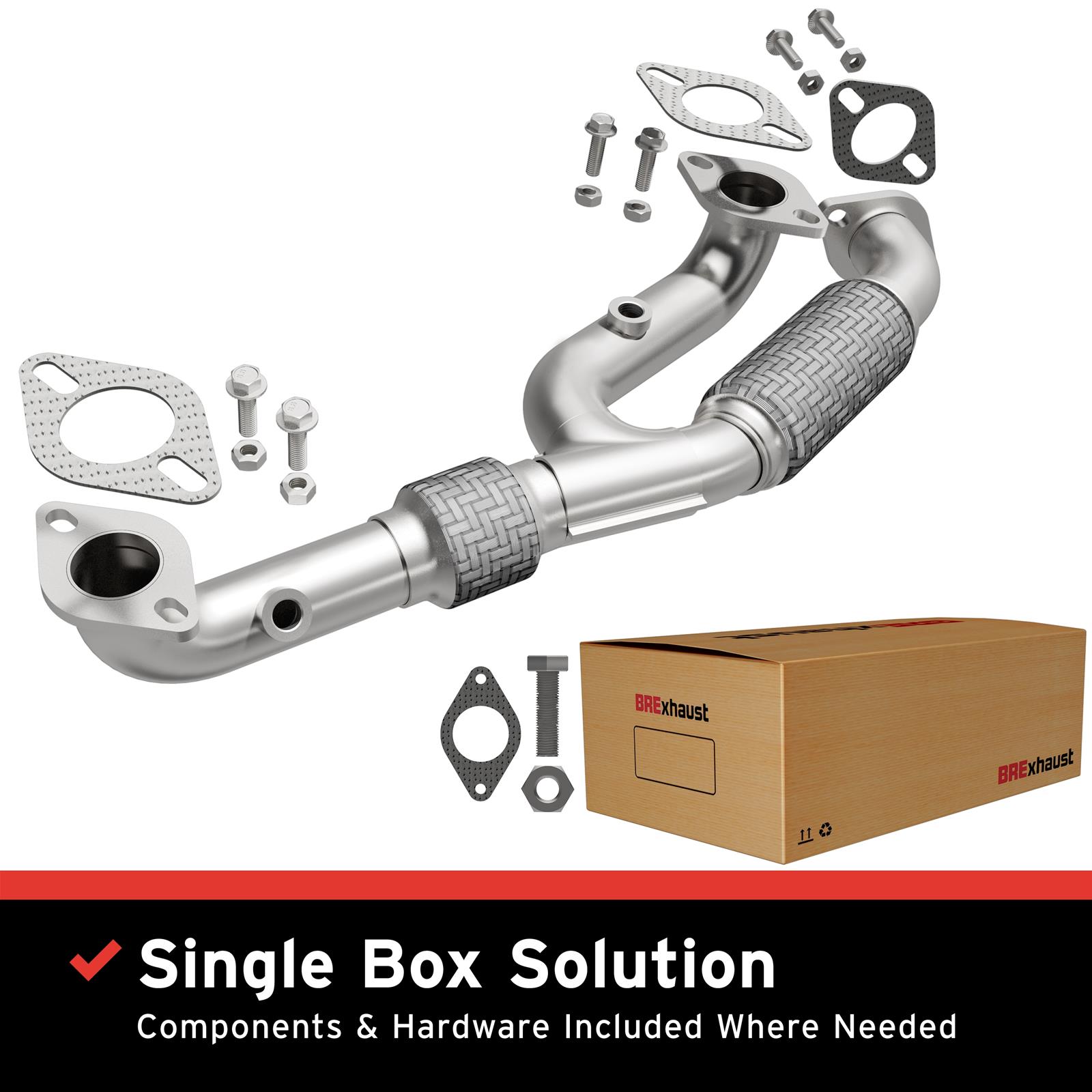 BRExhaust 107-0158 BRExhaust Direct-Fit Intermediate Pipes